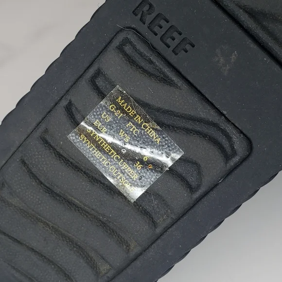 Reef Water Vista Sandals Black 6 - Picture 5 of 6